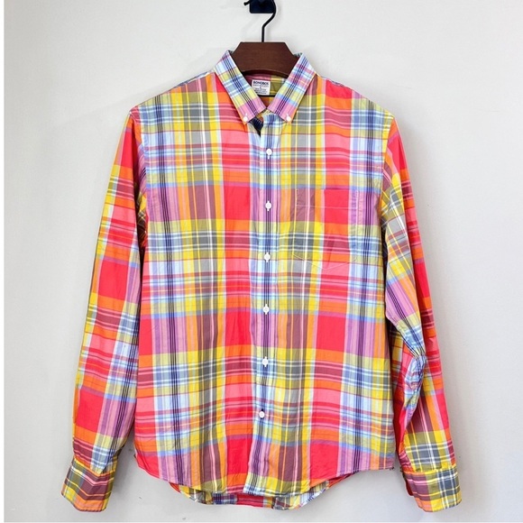 Bonobos Tropical Plaid Button Down Shirt - Picture 1 of 12